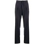 Tailored Cut High Waist Trousers in Wool In Ink Blue