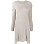 Ribbed Knitted Dress in Virgin Wool and Alpaca