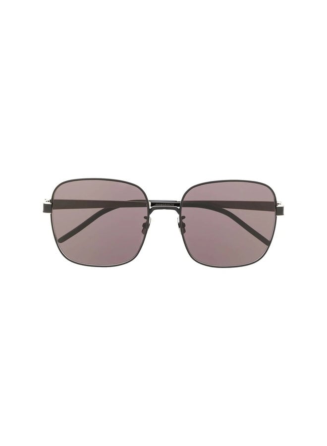 Square Tinted Lens Sunglasses in Black
