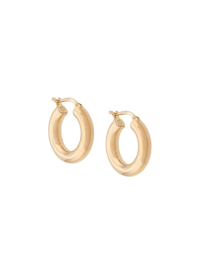Hoop Earrings in Gold Plated Silver