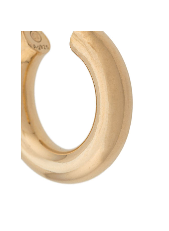 Hoop Earrings in Gold Plated Sterling Silver