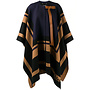 Patterned Cape in Virgin Wool