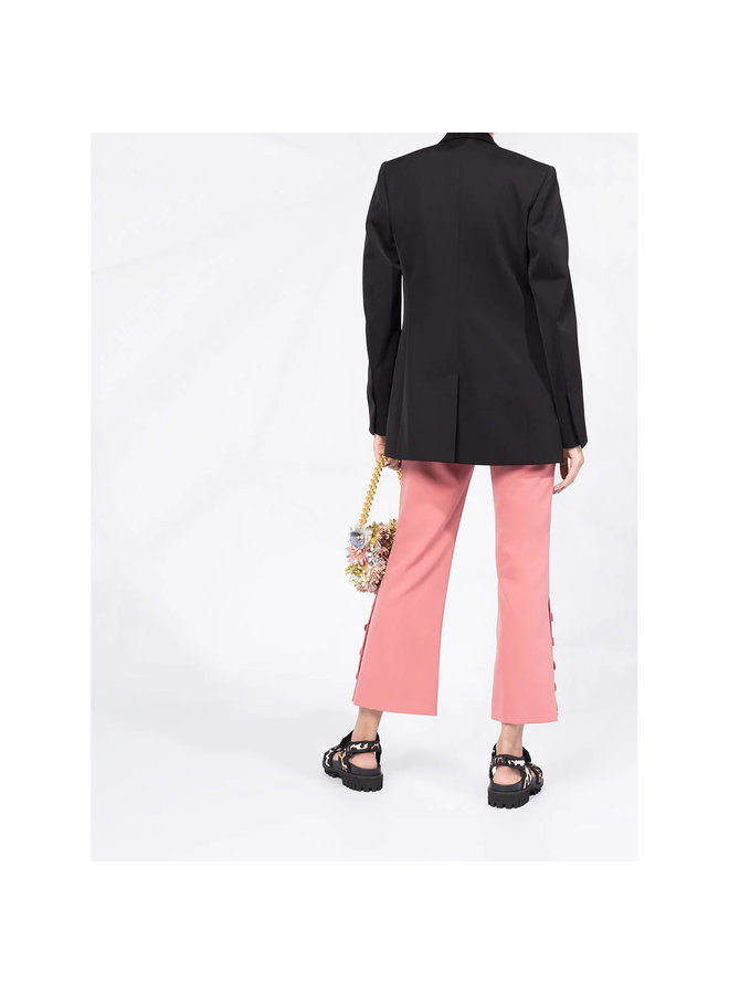 Double-breasted Blazer in Wool in Black