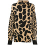Leopard-print Wool Jumper