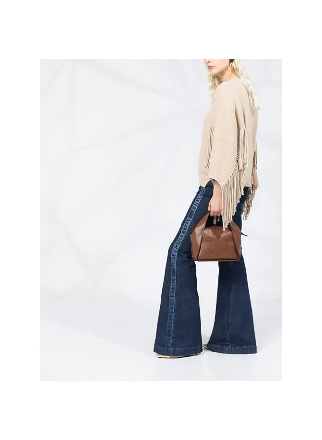 Stella Logo Cross-body Tote Bag in Cinnamon