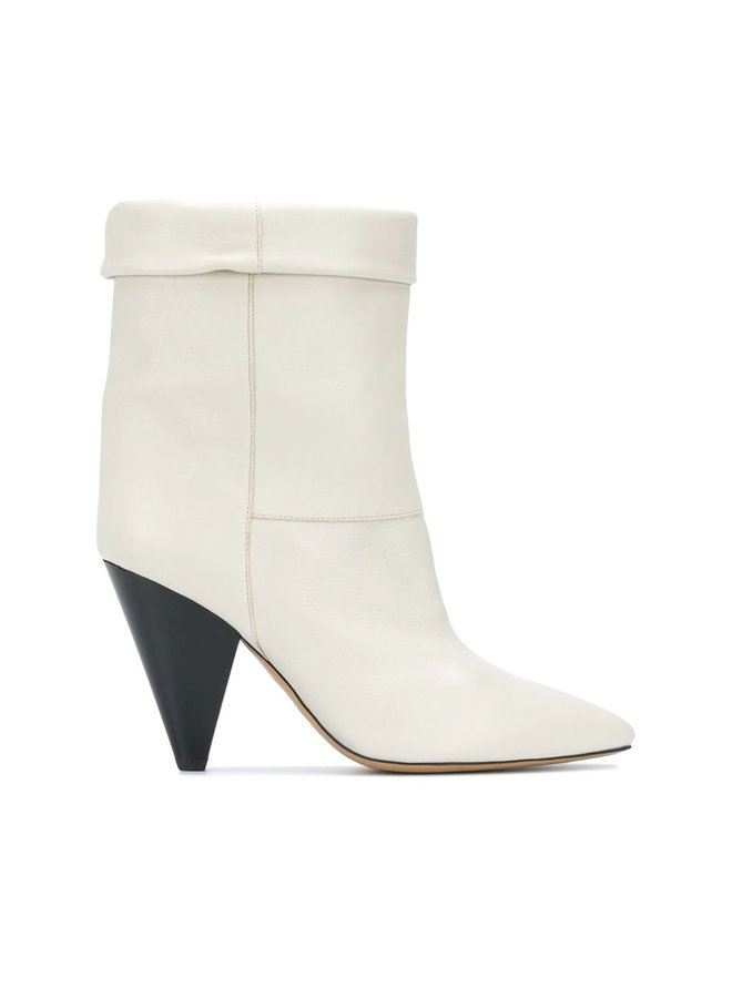 Cone Heel Ankle Boots