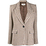 Fitted Checks Blazer Jacket
