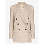 Double Breasted Blazer Jacket in Beige