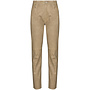 High Waist Slim Fit Pants in Leather in Beige