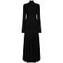 Long Turtleneck Fluid Dress in Black