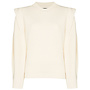 Crew Neck Knitwear Jumper in Cashmere/Wool in Ecru