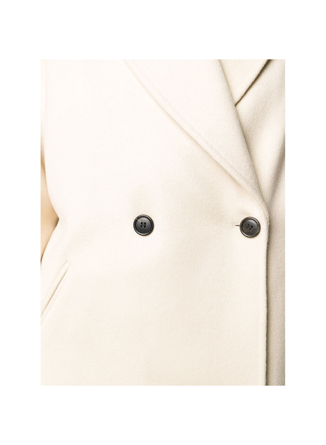 Long Oversize Coat in Wool/Cashmere in Beige