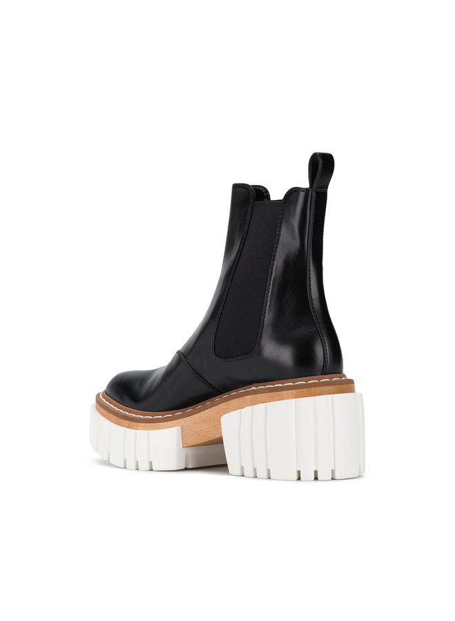 Emilie Platform Ankle Boot in Vintage Black