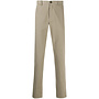 Straight Leg Casual Pants in Stretch Cotton in Camel