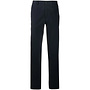 Straight Leg Casual Pants in Stretch Cotton in Navy