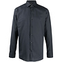 Micro-print Shirt in Cotton in Dark Grey