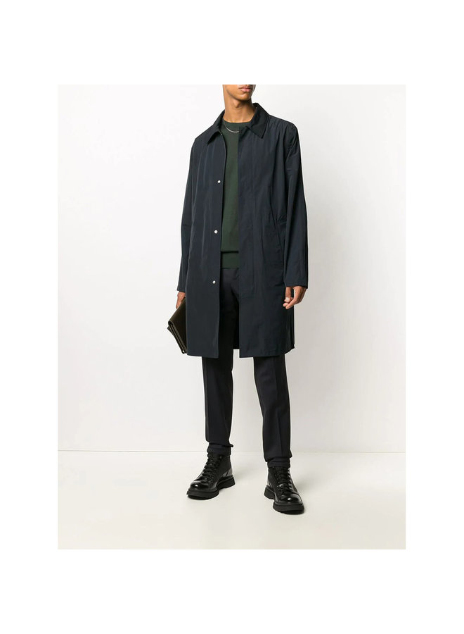 Crew Neck Knitwear Sweater in Wool in Dark Green