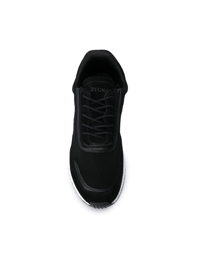 Techmerino Low Top Sneakers in Black