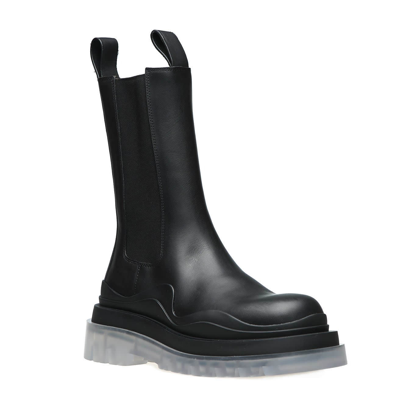 transparent combat boots
