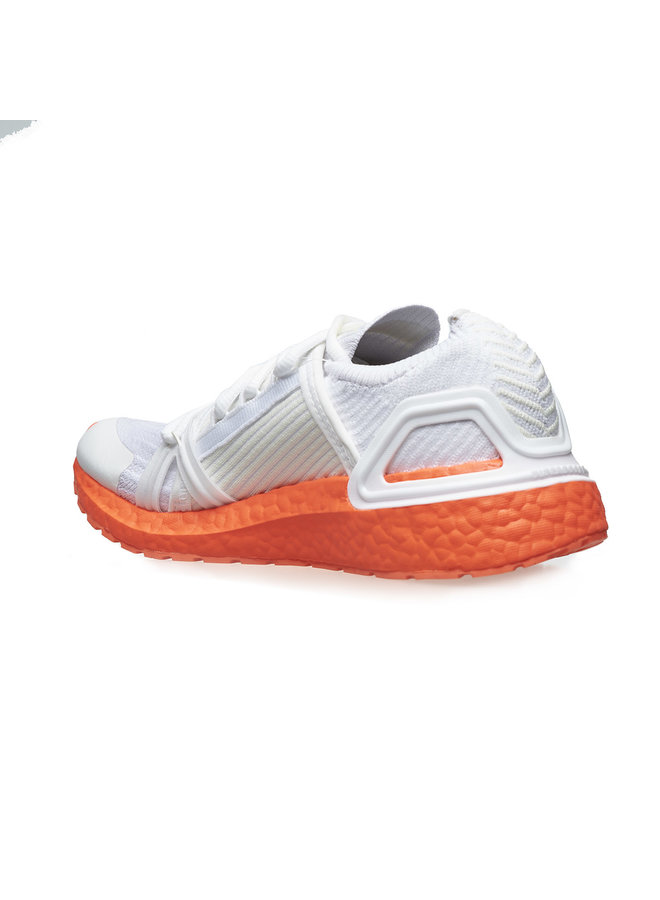 Low Top Running Sneakers in White/Orange