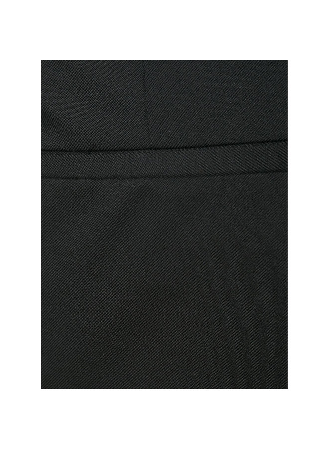 Slim Leg Formal Pants in Cotton in Black