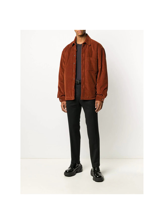 Crew Neck Knitwear Sweater in Wool in Navy