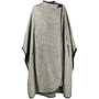 Long Cape in Wool in Grey