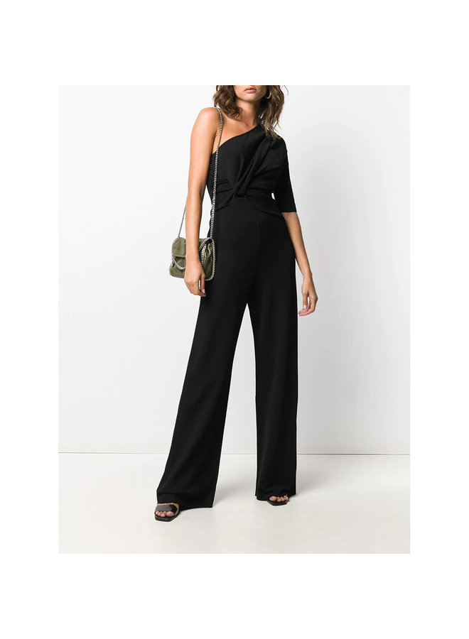 One Shoulder Jumpsuit in Black