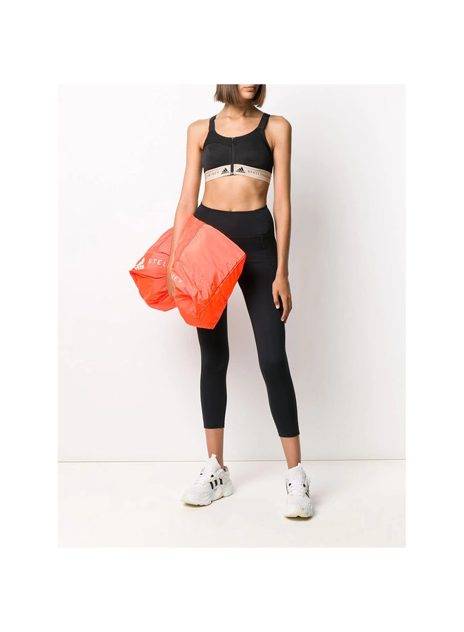 Sports Bra with Logo in Black