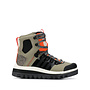 Ankle Tracker Boots in Khaki/Orange