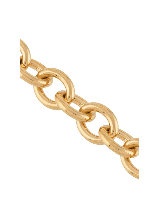 Chunky Chain Necklace in Brass in Gold