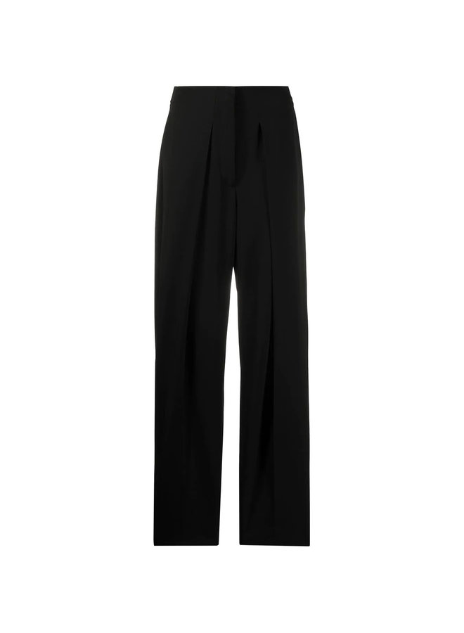 High Waisted Straight Leg Pants in Black