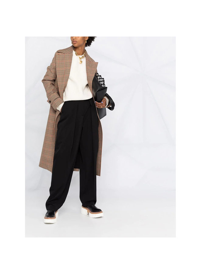 High Waisted Straight Leg Pants in Black