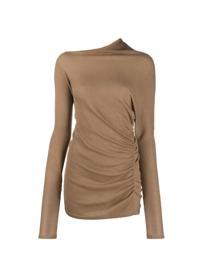 Asymmetric Draped Knit