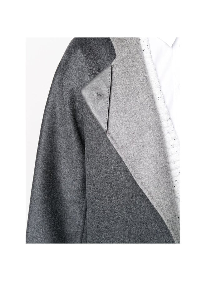 Belted Coat in Double Cashmere in Charcoal