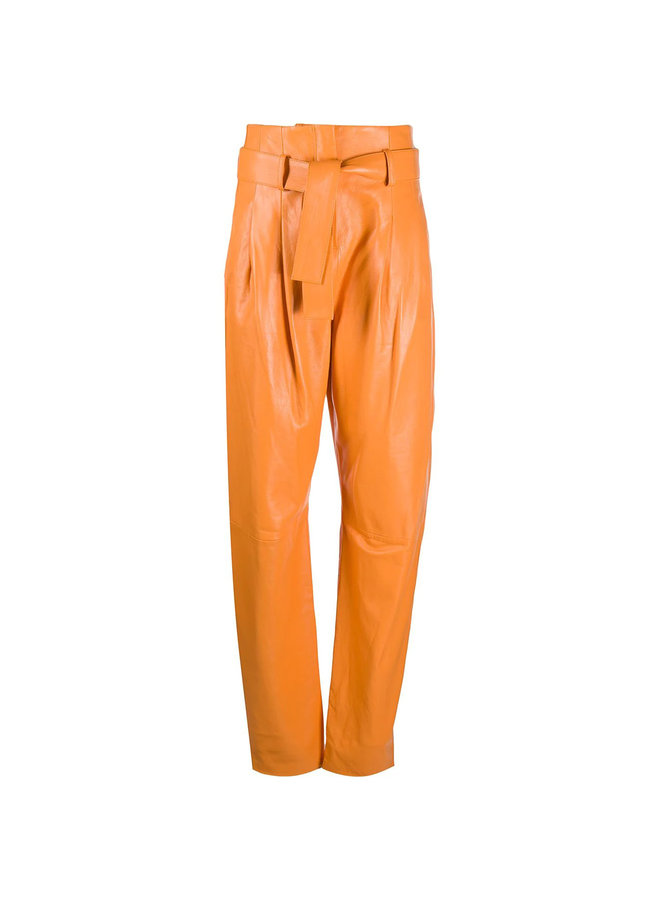 High Waisted Leather Pants