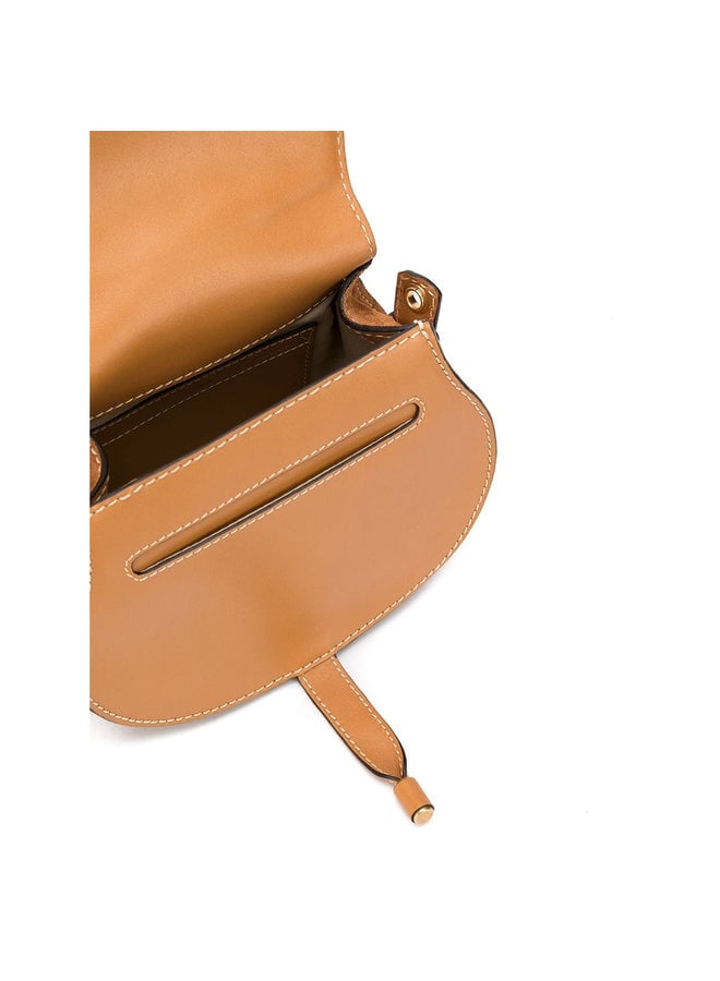 Marcie Small Crossbody Bag in Suede in Brown