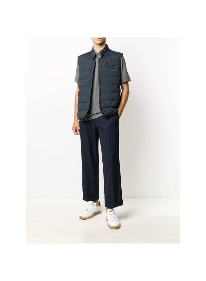 Quilted Outwear Vest in Navy