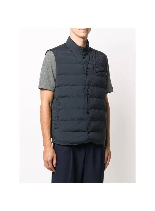 Quilted Outwear Vest in Navy