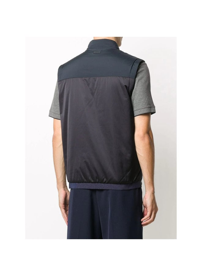 Quilted Outwear Vest in Navy