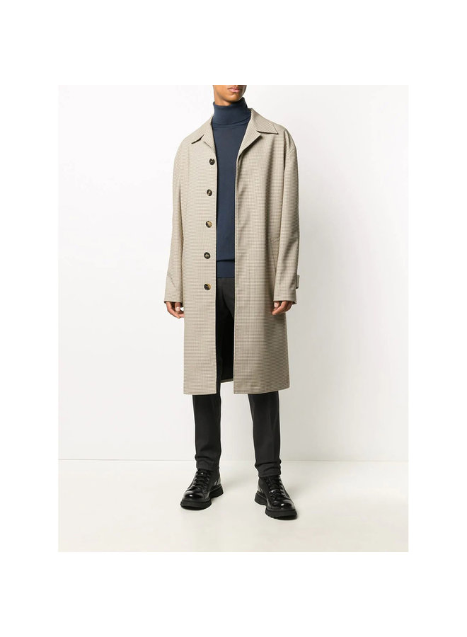 Turtleneck Knitted Sweater in Wool in Blue