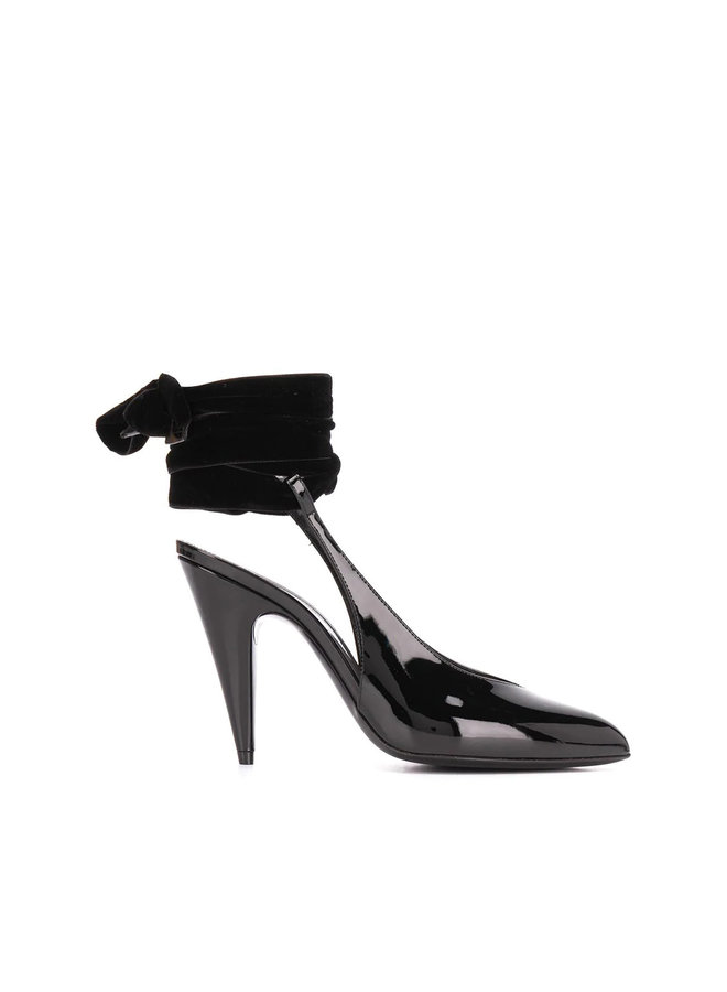 High Heel Wraparound Tie Pumps