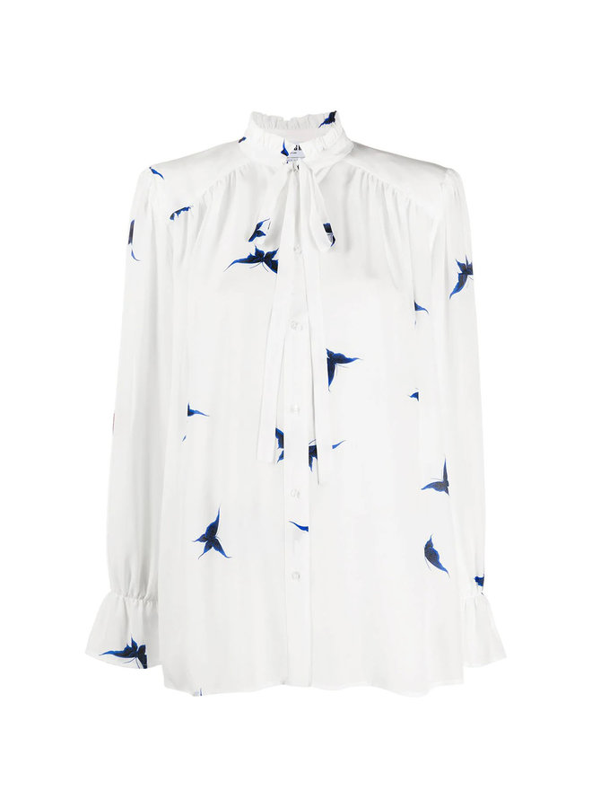 Long Sleeve Printed Blouse