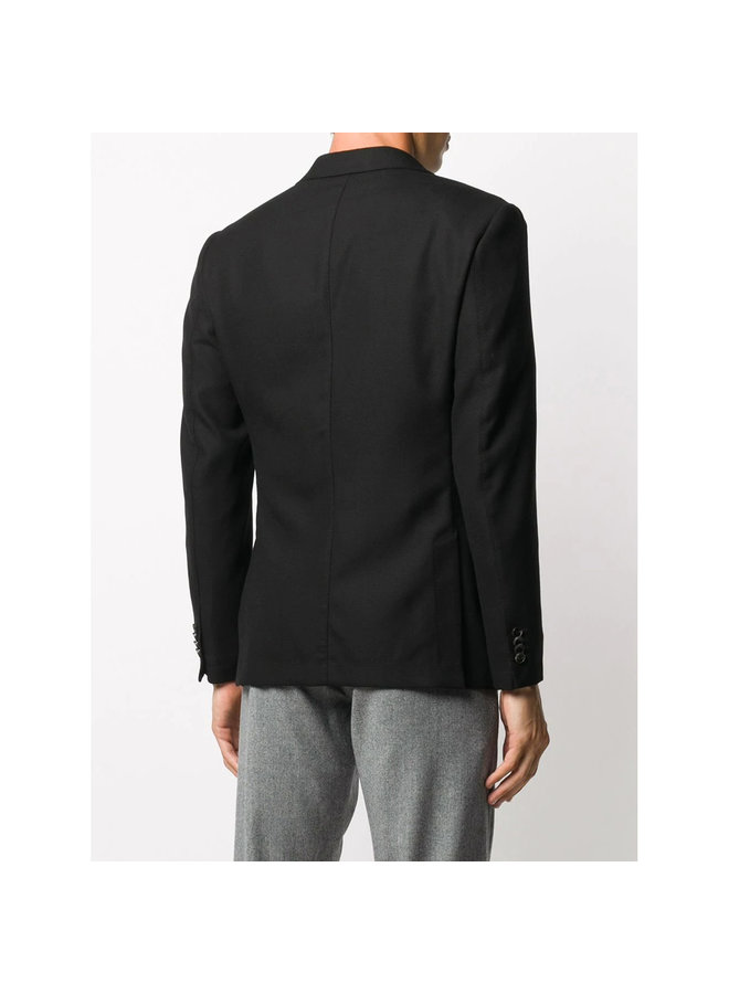 Techmerino Blazer Jacket in Wool in Black