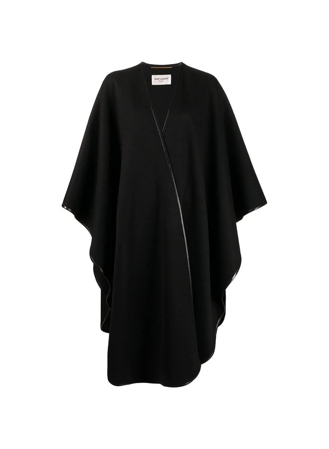 Oversized Cashmere Blend Poncho Cape