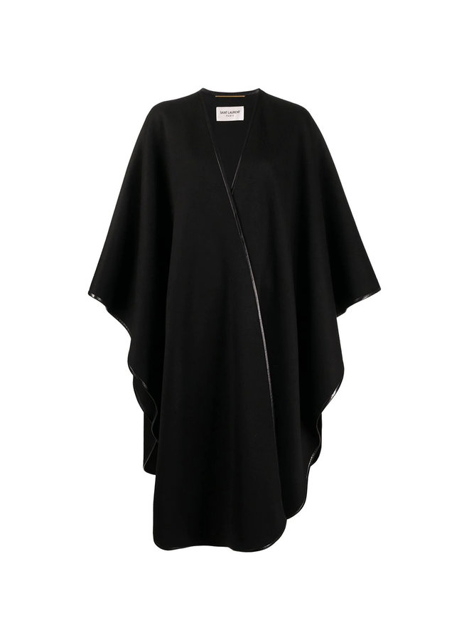 Oversized Cashmere Blend Poncho Cape