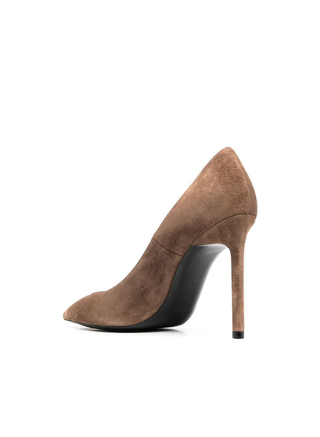Anja High Heel Pumps in Suede in Fandango