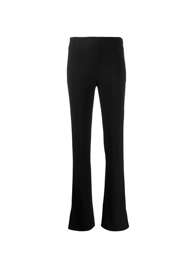 High Waisted Slim Pants in Black