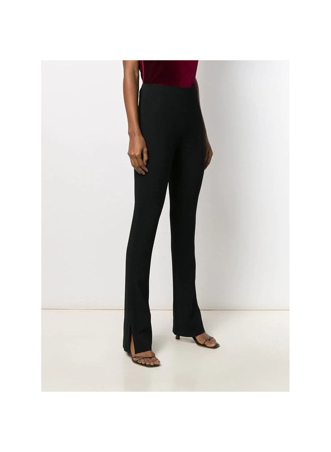 High Waisted Slim Pants in Black