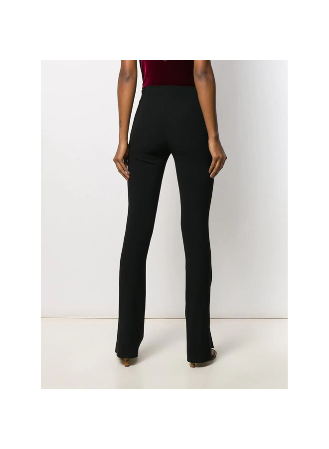High Waisted Slim Pants in Black